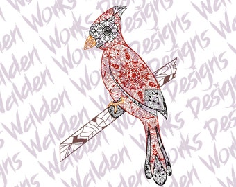 Download Cardinal Mandala Etsy