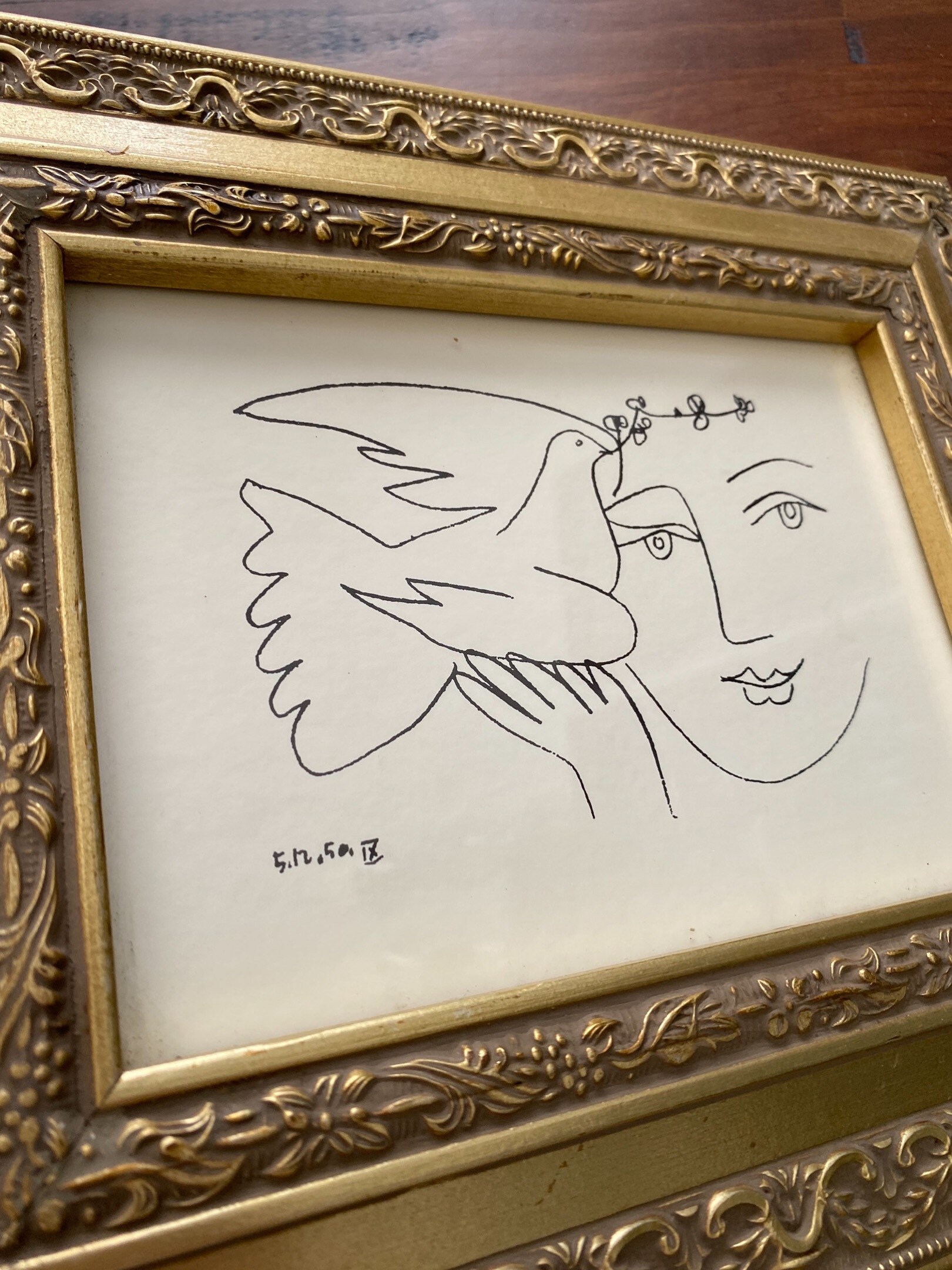 2 Vintage Framed Picasso Prints Etsy