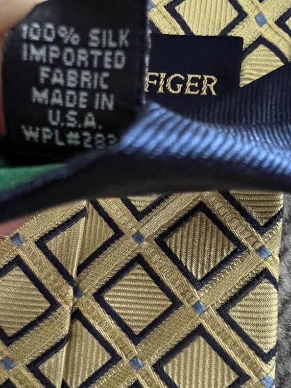 Vintage Set of 4 Tommy Hilfiger 100% Silk Designe… - image 9