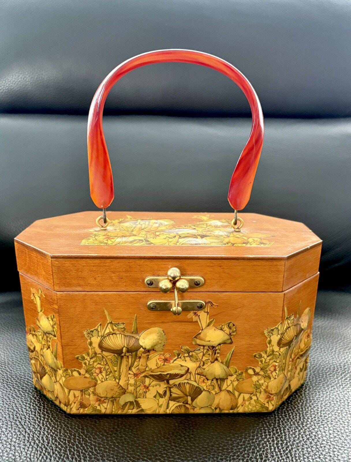 60s Wooden Purse - Etsy