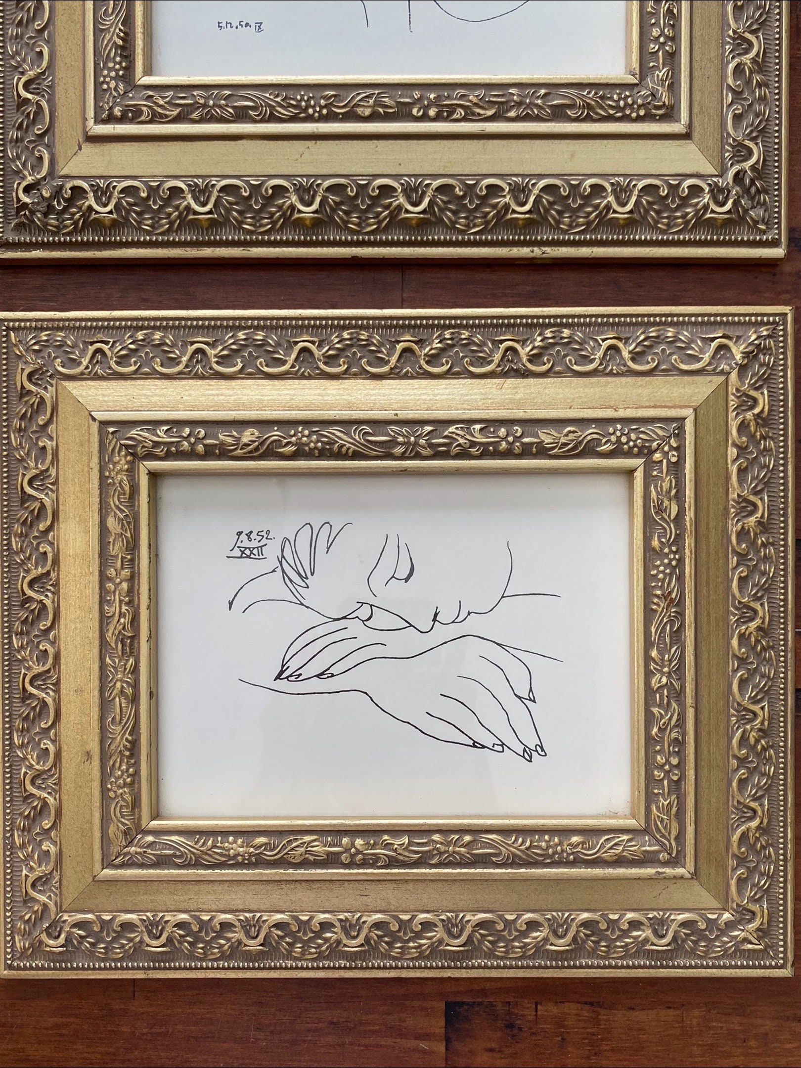 2 Vintage Framed Picasso Prints Etsy