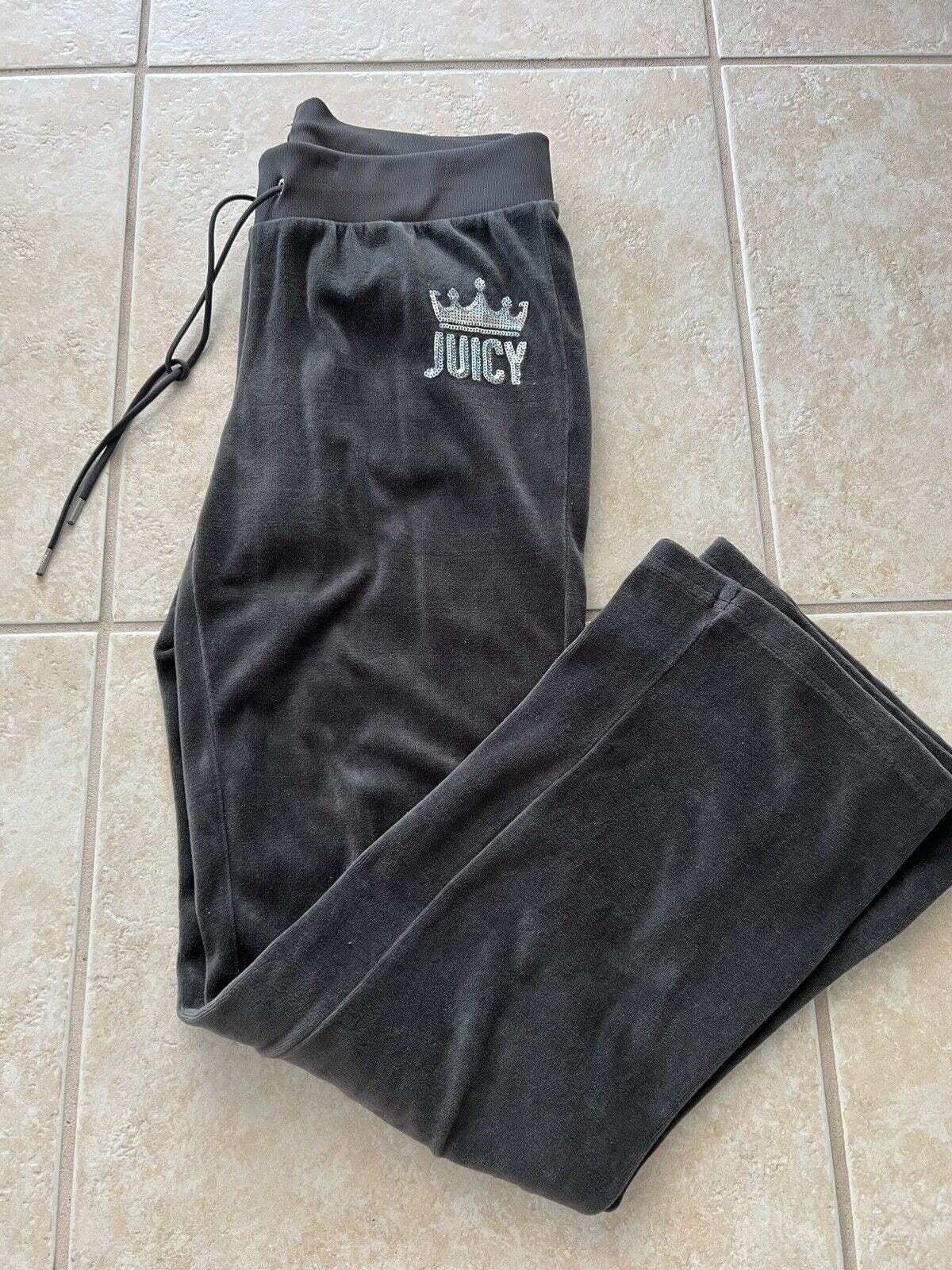 Black Panty Underwear With Rhinestones Juicy Couture Size Small Low Rise 