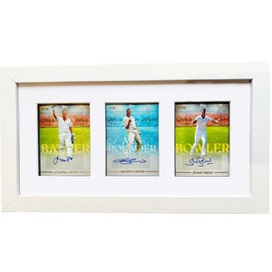 England Cricket Memorabilia | Andrew Flintoff | Jonathan Trott | Stuart Broad | Cricket Autographs | Cricket Wall Art | Cricket Gifts