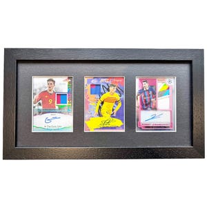 Barcelona Memorabilia Display Case | FC Barcelona Autographs | Sports Memorabilia | FC Barcelona Player Memorabilia | Barcelona Wall Art