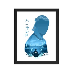 Erling Haaland Framed Poster, Anime style | Erling Haaland poster | Manchester City poster | Haaland wall art | Football poster | Anime