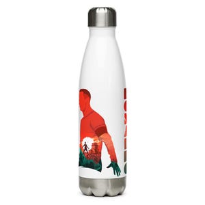 Cristiano Ronaldo Edelstahl Trinkflasche | CR7 Wasserflasche | Cristiano Ronaldo Geschenke | Ronalo Trinkflasche | CR7 präsentiert