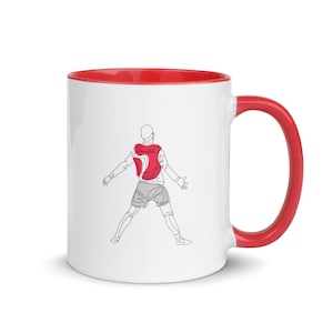Cristiano Ronaldo Mug (United Celebration) with Colour Inside | Mug Ronaldo | Manchester United mug | Mug Man Utd | Ronaldo siu