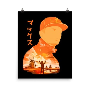 Max Verstappen Poster, Anime Style | Poster Max Verstappen | Formula 1 poster | Poster red bull | Formula 1 gifts | F1 wall art | Verstappen