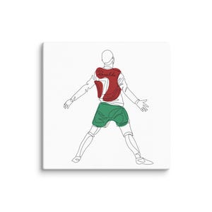 Cristiano Ronaldo Canvas, Goal Celebration in Portugal Kit | Ronaldo siu | Ronaldo wall art | Ronaldo poster