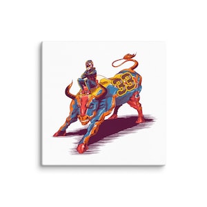 Max Verstappen Canvas, Bull Rider