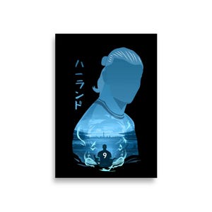Erling Haaland Anime Poster | Haaland poster | Manchester City poster | Erling Haaland print | Anime poster