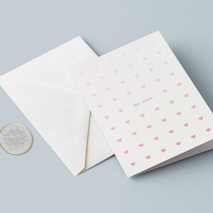 Hearts - Valentine&#39;s Day - Greeting Card - Val Day Card - Valentine&#39;s - Hombre Hearts - Small hearts - Love Card