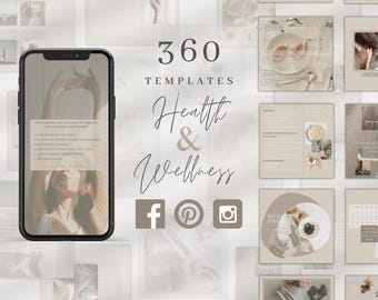 Wellness Instagram Vorlagen, Gesundheit & Lifestyle Canva