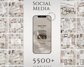 Beige Social Media Canva Templates | Instagram Posts & Stories