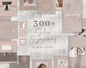 Ecommerce Instagram Canva Templates | Social Media Marketing Kit (Digital Download)