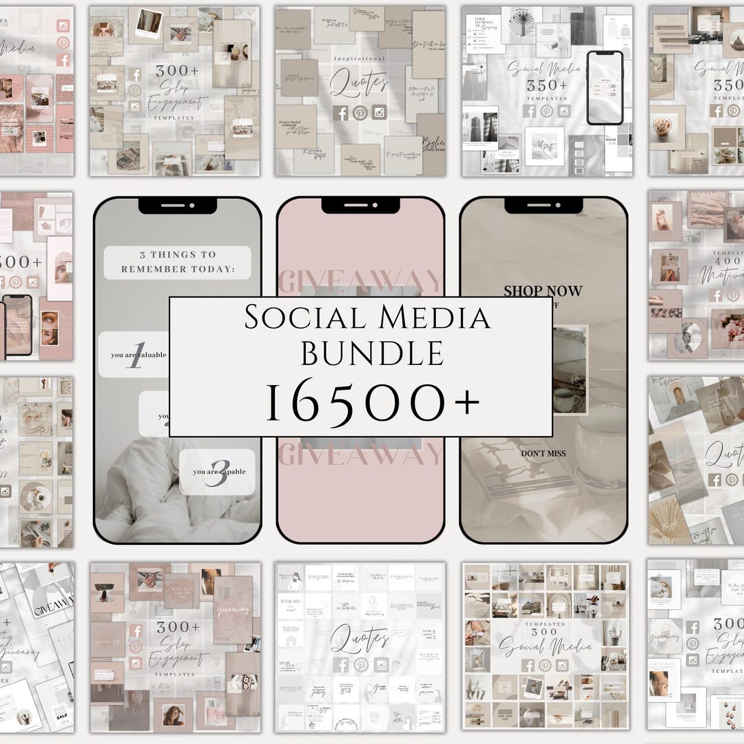 Canva Social Media Templates , Mega Bundle Posts, Stories - Etsy