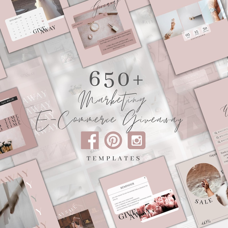 Instagram Templates for Canva | Social Media Post and Story| Blogger ...