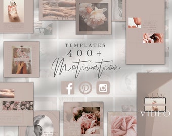Instagram Branding Template , Social Media Blogger Canva