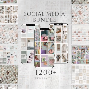 Canva Social Media Post Story | Social Media Posts Stories Template | Instagram Post Story for Social Media Bloggers | Story Highlight Cover