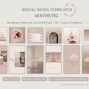 Instagram Post Vorlagen | Canva Vorlagen | Engagement Booster| Social Media Vorlagen | Blogger Vorlagen | Schönheit Brad| Blush Futter