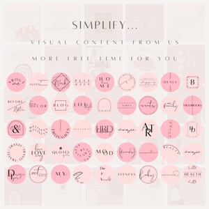 Pink Instagram Highlight Covers, DIY Story Cover Templates image 2