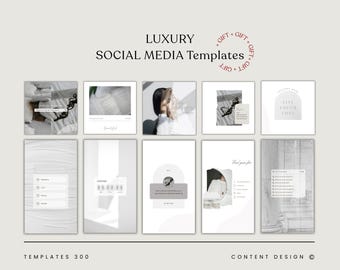 White Social Media Templates , Instagram Post and Story Bundle
