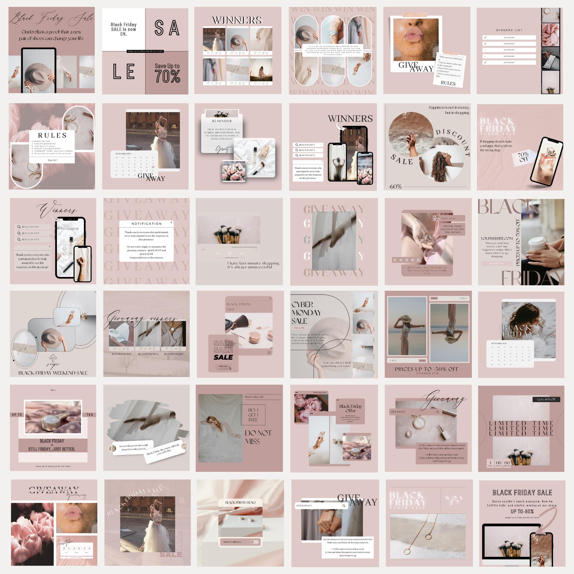 Marketing Canva Templates | Business Instagram Templates | Social Media ...