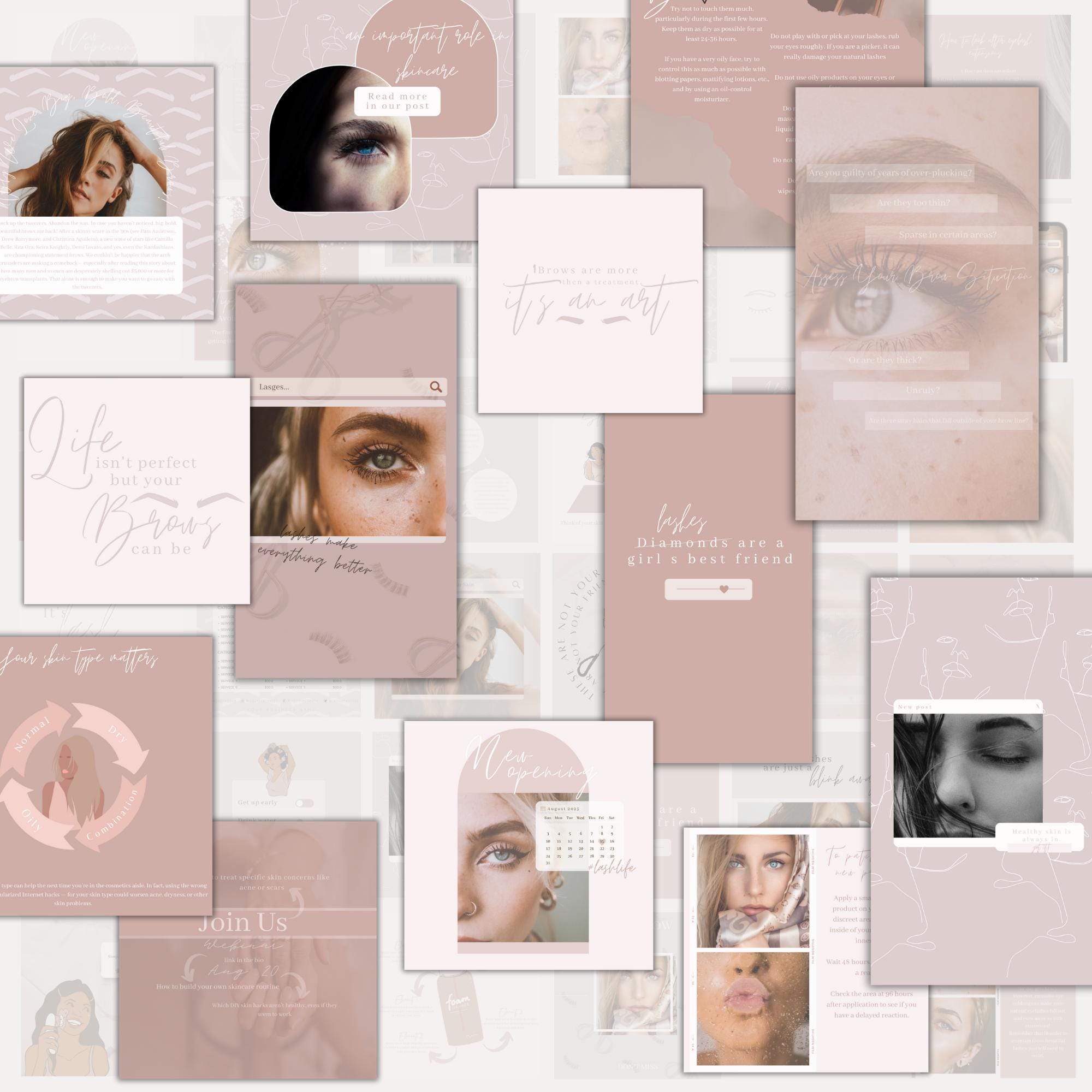 Skincare Social Media Template | Beauty Instagram Templates | Salon ...