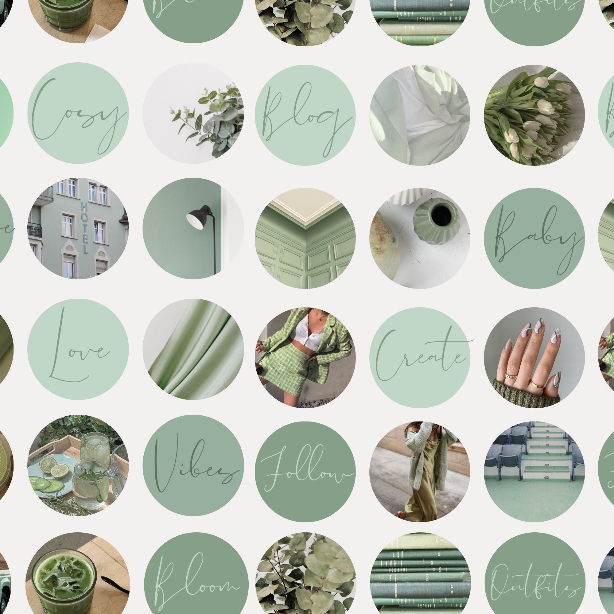 30 Green Highlight Covers Instagram Stories Highlights Icons - Etsy