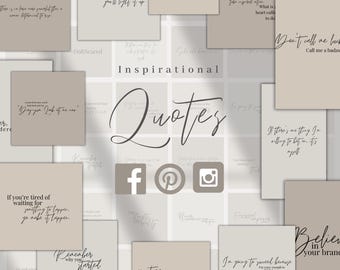 Modello per post Instagram con citazioni motivazionali / Canva