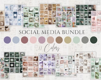 Social Media Post & Story Templates , Colorful Canva Designs