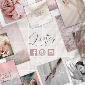 Social Media Quote Templates | Motivational Instagram Quotes | Inspiration Quotes | Minimalist Instagram Story Template | Canva Instagram