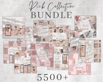 Social Media Canva Templates Bundle | Instagram Posts, Stories (Digital Download)