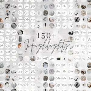 Canva Instagram Highlight Covers | White Instagram Highlight Cover | Instagram Stories Covers Designs | Instagram Highlights Template