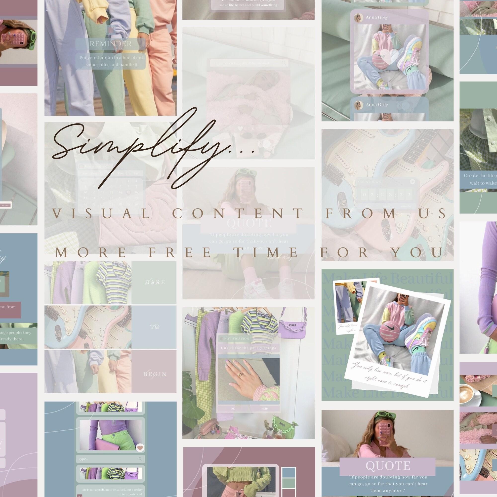 Canva Social Media Post Templates | Blogger Story Highlight Covers ...