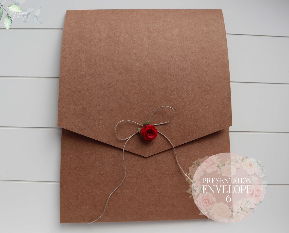 LARGE Handmade Presentation Envelope for A5 Greeting Card Etsy