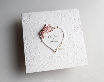 Carte personnalisée faite main pour TOUTES LES OCCASION, carte de félicitations et de fiançailles de mariage et enveloppe