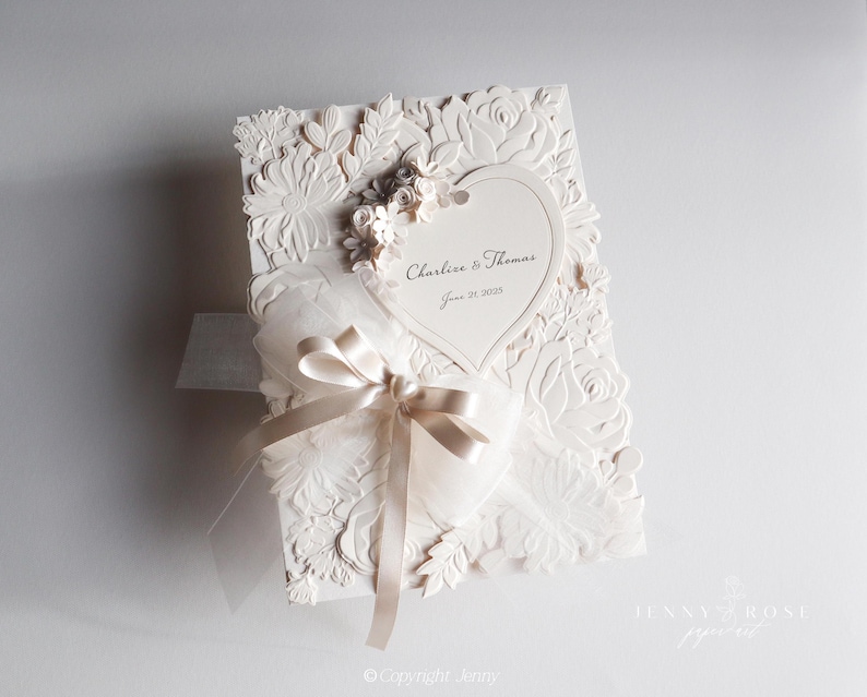 Carte de mariage en boîte personnalisée de luxe faite main, félicitations pour l'heureux couple, carte pour TOUTES LES OCCASIONS, carte et boîte-cadeau image 1