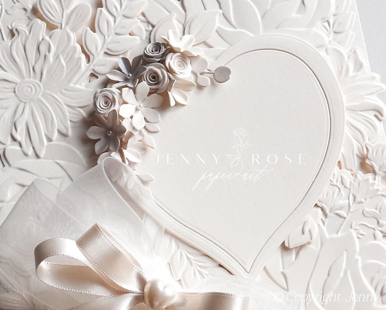 Carte de mariage en boîte personnalisée de luxe faite main, félicitations pour l'heureux couple, carte pour TOUTES LES OCCASIONS, carte et boîte-cadeau image 3