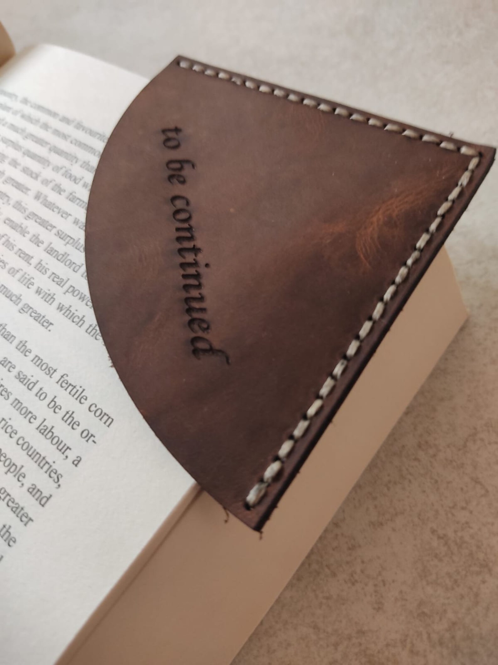 Corner BookmarkLeather BookmarkPersonalized Etsy