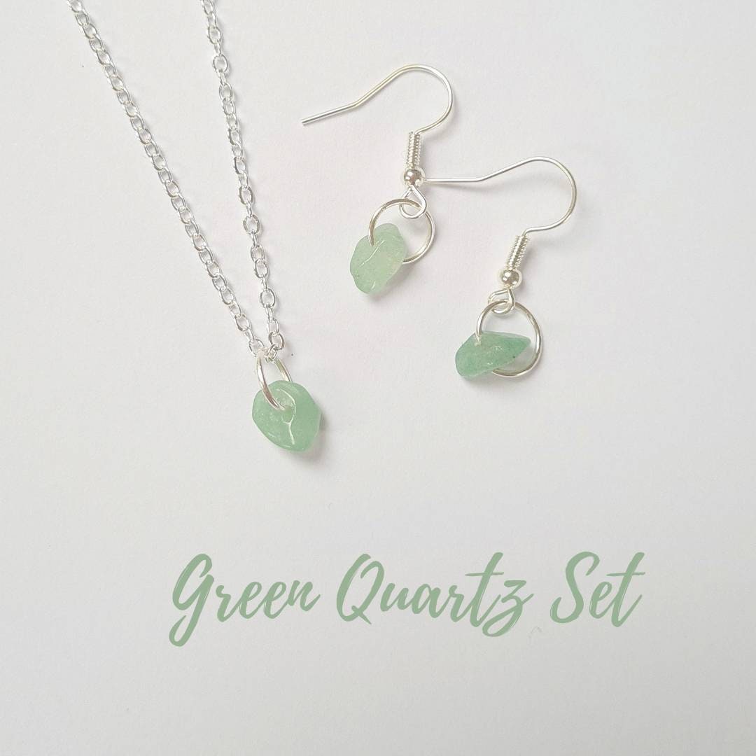 Green Jewelry Set - Etsy UK