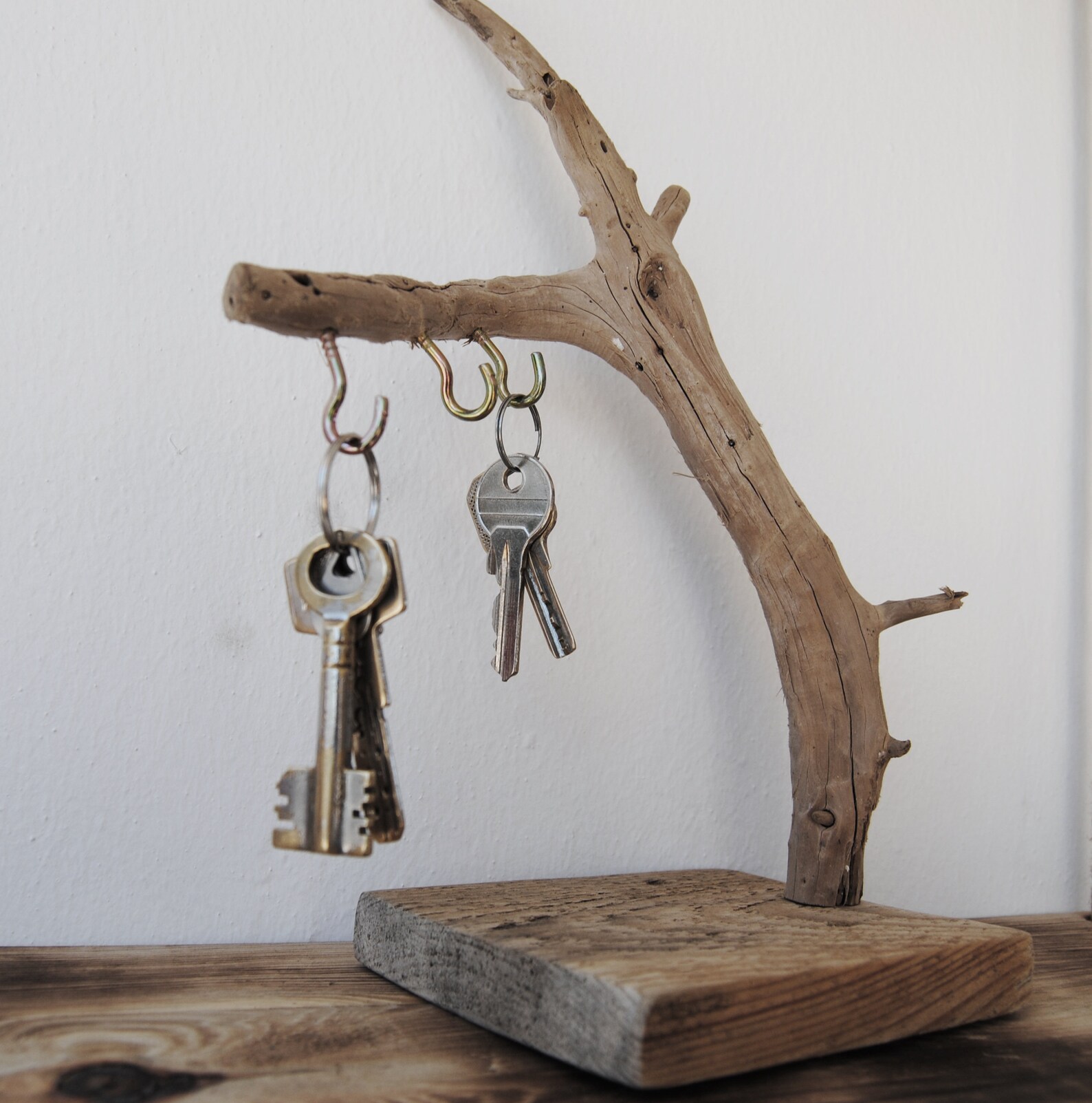 Decorative driftwood key holder jewelery organizer Driftwood Etsy