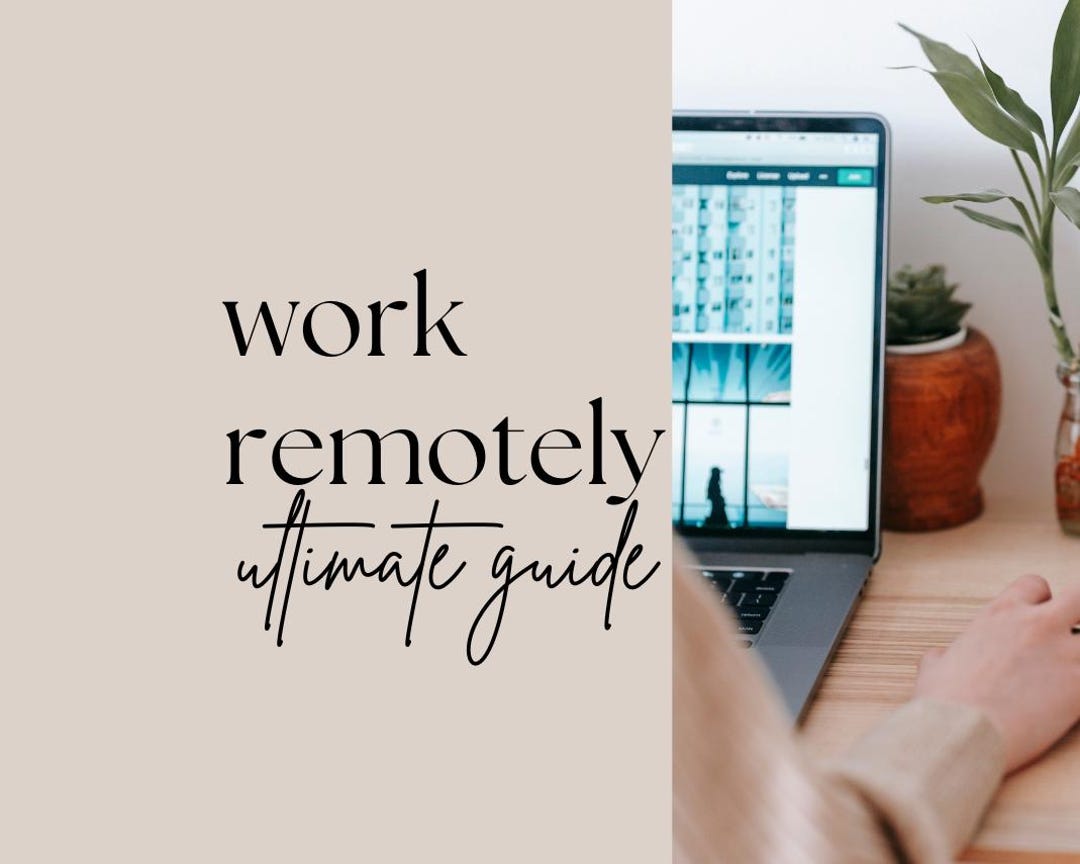 Remote Work Pdf Work From Home: Ultimate Guide to Remote Work Ebook PDF Instant ...