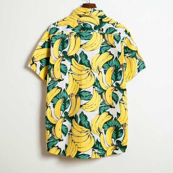 Banana Hawaiian Shirt Bananas Hawaii Shirt ShortSleeve Etsy