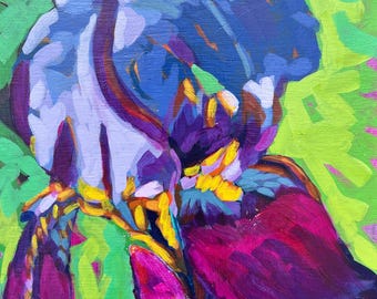 Iris flower print
