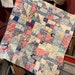 Vintage Quilt Piece, Antique Quilt Piece, Hand Quilted, Cutter Quilt Piece, Repurposed, Primitive, Crafting, Journaling