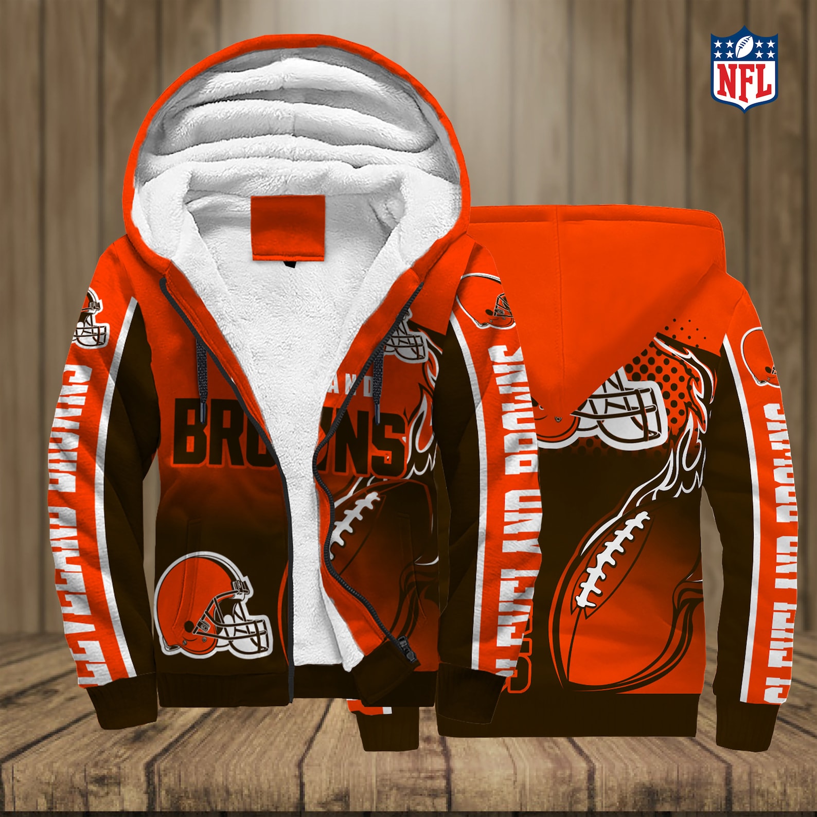 Cleveland Browns NFL Team Hoodies 3D Pullover Hoodies For men Etsy