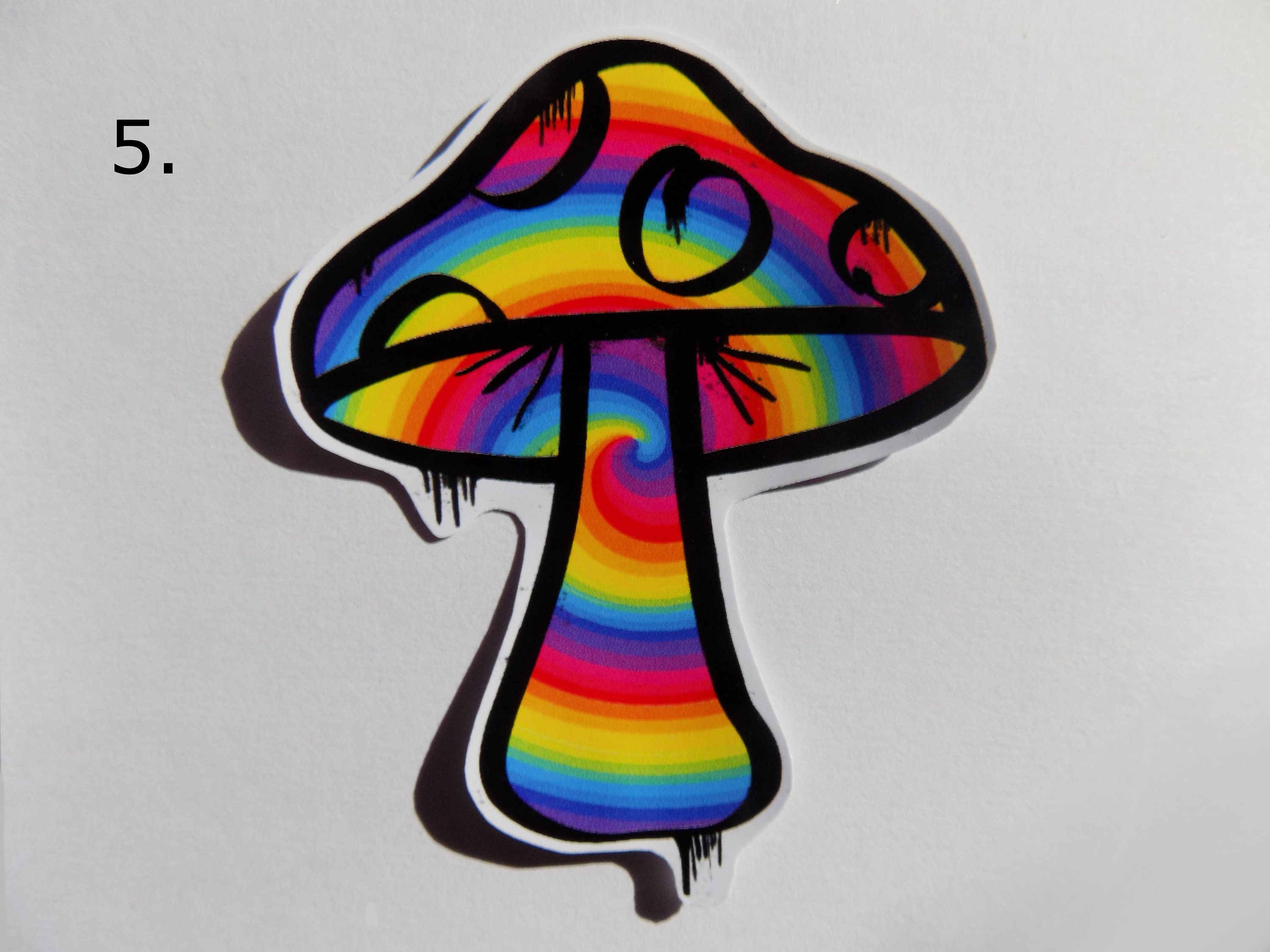 Graffiti Style Mushroom Sticker Etsy