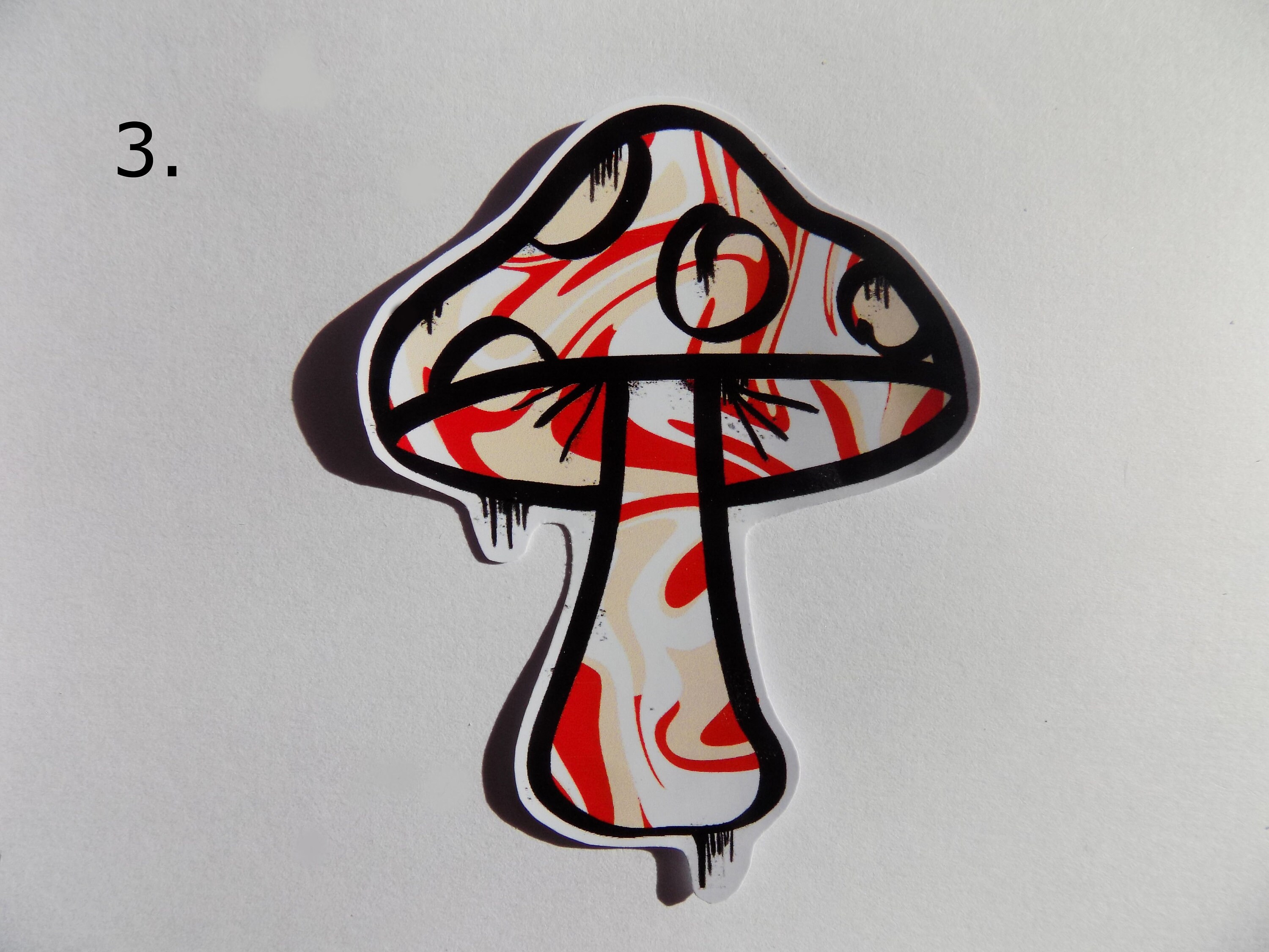 Graffiti Style Mushroom Sticker Etsy