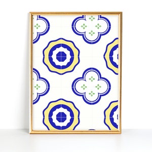 Brazilian Tiles | Brazil Wall Art | Kitchen Tile Print | Wall Print | Digital Print | Instant Download